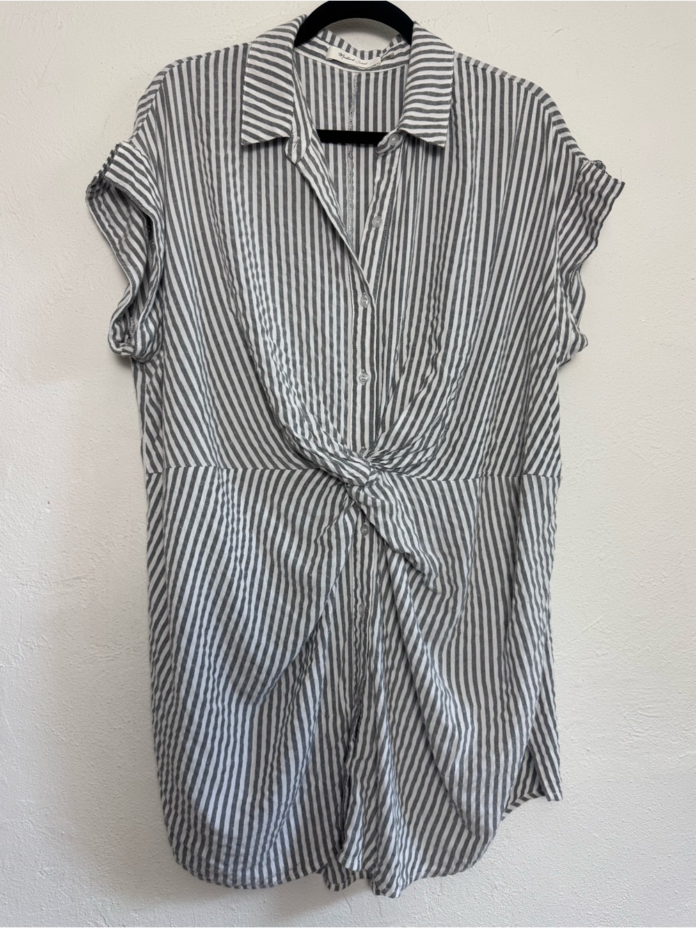 Mustard Seed Rayon Lightweight Striped Gathered Summer Preppy‎ Dress